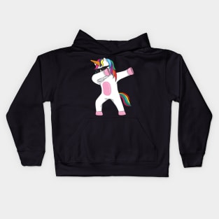 Cute Dabbing Unicorn Shirt Funny Unicorn Dab shirt Kids Hoodie